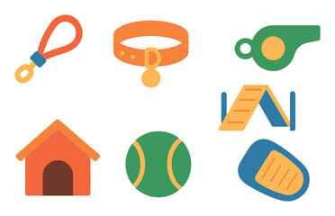 Cynologist Icon Set