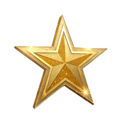 Obraz premium Golden Glitter Star Award Icon