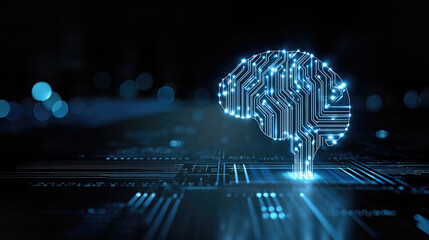 Fototapeta premium Exploring neural networks a deep dive into ai technology digital realm data visualization high-tech environment macro viewpoint