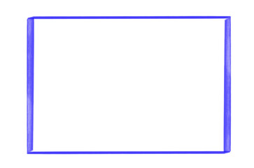 Blue marker pen frame,  handwriting decoration