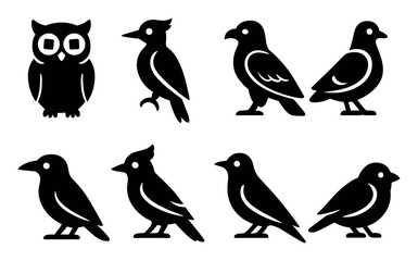 Obraz premium Minimalist Bird Icons