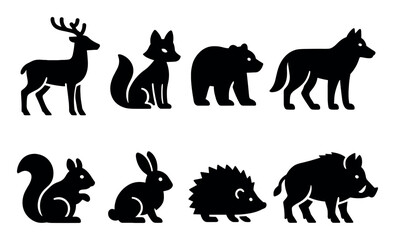 Obraz premium Forest Animal Icons