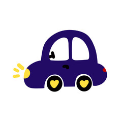 toy car on a white background