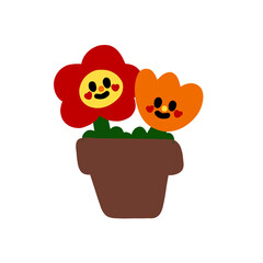 flowers in a pot
