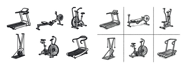 Cardio Machine Sketches