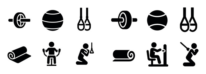 Fitness Icons Grid