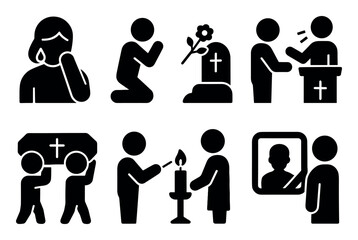 Funeral Ceremony Icons