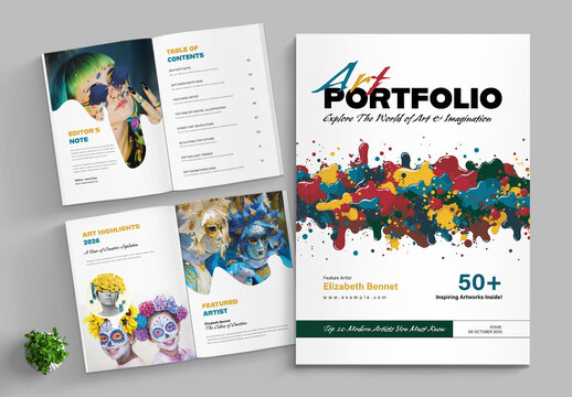 Art Portfolio Template Layout