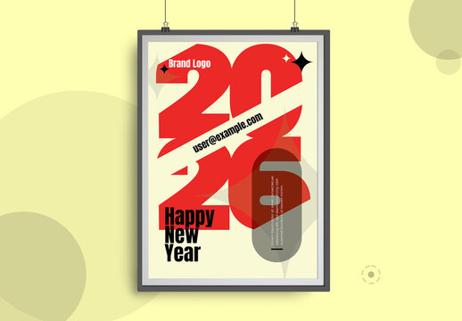 Happy New Year 2026 Poster