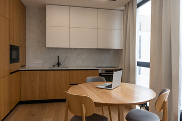 Beautiful Modern Kitchen in a Luxury Apartment