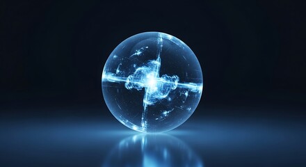 Glowing Energy Sphere - A Captivating Display of Power.