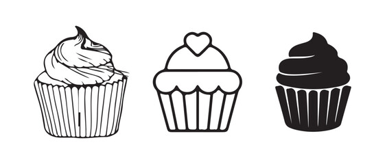 Premium Cupcake Dessert Vector
