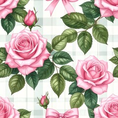 Hand-Drawn Rose Pattern