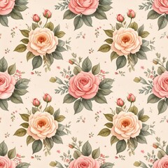 Hand-Drawn Rose Pattern