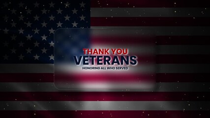 Veterans day tribute with american flag, gratitude message. Ideal for veterans day posters, social media graphics, and patriotic designs.