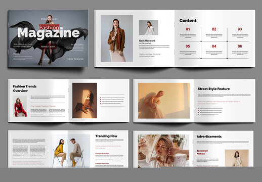Fashion Magazine Design Layout