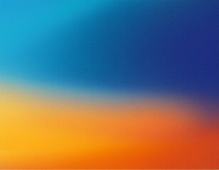 Naklejka premium blue and orange gradient background design with grainy noise texture effect web banner design product design and social media banner poster header design