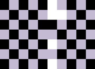 Fototapeta premium Seamless pink and black checkerboard background featuring swatches