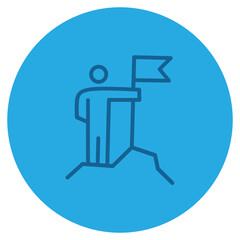 Running icon illustration