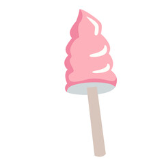 candy, sweet, dessert, treat, sugar, snack, kids, child, cartoon, illustration, graphic, design, icon, food, confectionery, yummy, delicious, fun, playful, isolated, white, background, vector, pink, w