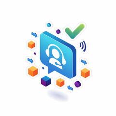 mobile phone with social network icon