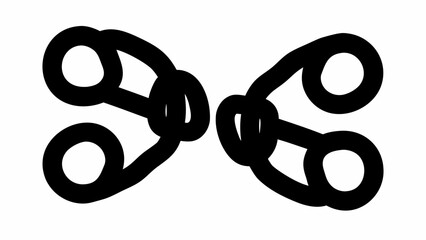 Unleash your creativity with this bold abstract chain link design for impactful visual statements today