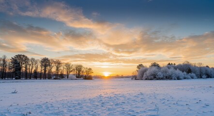 sunset in the mountains