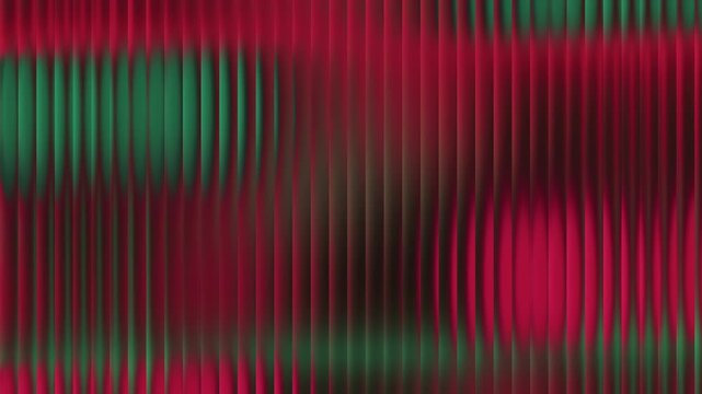 Abstract background featuring a ribbed texture with blurred red and green color gradients.