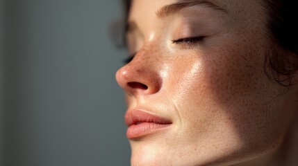 Person in a tranquil room, a scene of homeopathy solution and well-being.
