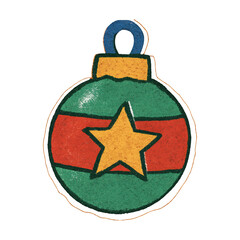 Obraz premium PNG Festive ornament with star