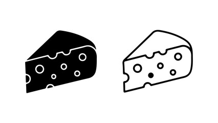 Cheese slice with holes with transparent background