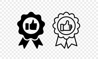 Best quality seller icon – trusted store badge and top product label vector
