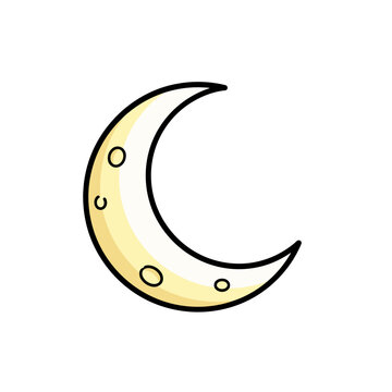 Simple Crescent Moon