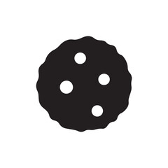Cookie silhouette vector flat illustration design on white background