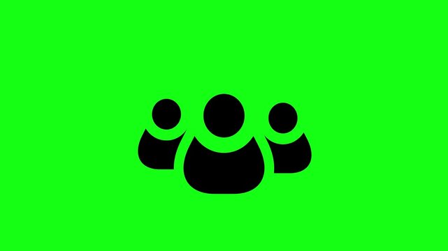 Group people user icon. Group People User Icon. Teamwork, Community, and Collaboration Concept. Multiple User Profile Symbol