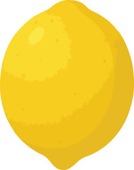 Yellow lemon fruit with textured peel and highlight