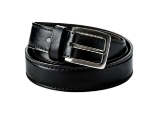  Minimalist Fashion Accessory — Black Belt Side View
