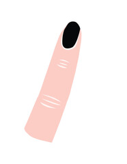 vector illustration of a hand holding a toothbrush