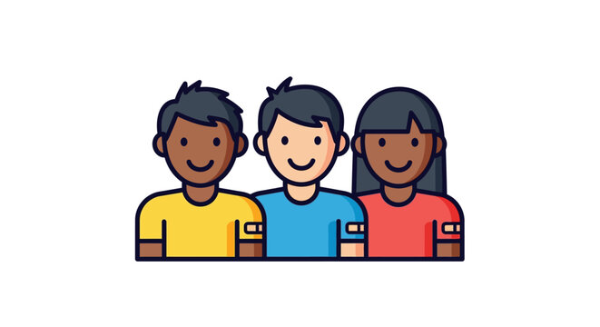 Diverse team smiling collaborating closely united in teamwork in a modern workplace promoting inclusivity and a positive company culture.