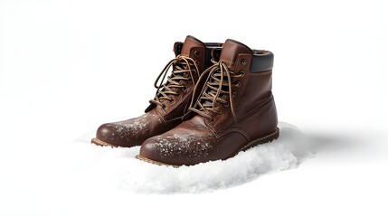 Autumn Boots with Snow Dust Icon

