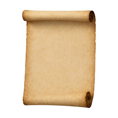 PNG Vintage parchment scroll element.