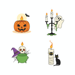 Spooky Halloween Candle - Perfect for Festive Decor and Seasonal Celebrations