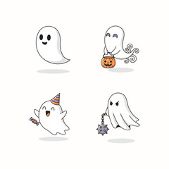 Spooky Halloween Ghost: Eerie Spirit for Your Holiday Designs