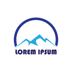 Set of vector mountain and outdoor adventures logo