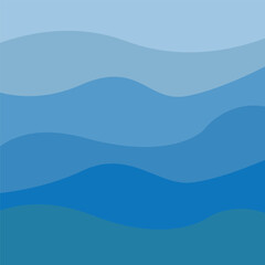 Water wave icon vector illustration design logo