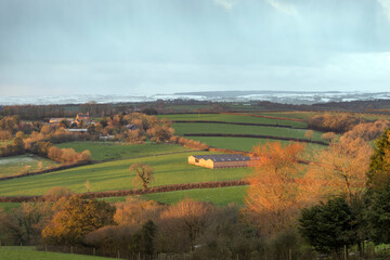 West Country farmland in winter