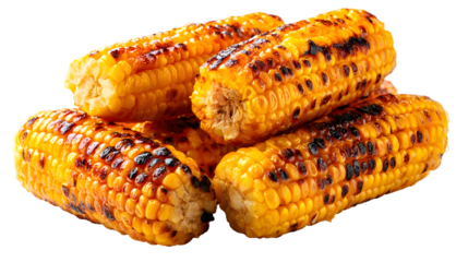 Grilled corn on the cob with charred golden kernels for a perfect summer barbecue