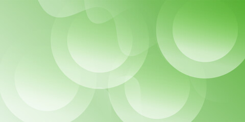 Green Abstract Circular Background With Soft Overlapping Circles For Modern Design And Fresh Gradient Texture