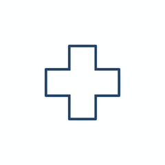 Obraz premium Medical Cross Symbol Icon