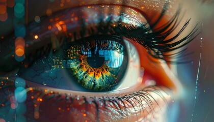 Digital Eye Futuristic Vision and Data Insight